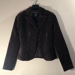 Hot Kiss Brown Brocade Jacket